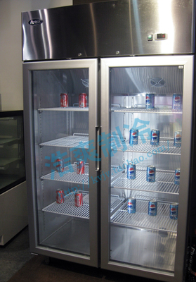 银都大双门冷藏展示柜 立式冰柜 保鲜柜展示柜冷藏柜 商用冰箱